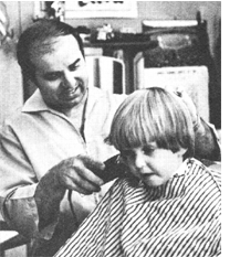 Bill Black uses hair he collects from his barber shop as fertilizer.